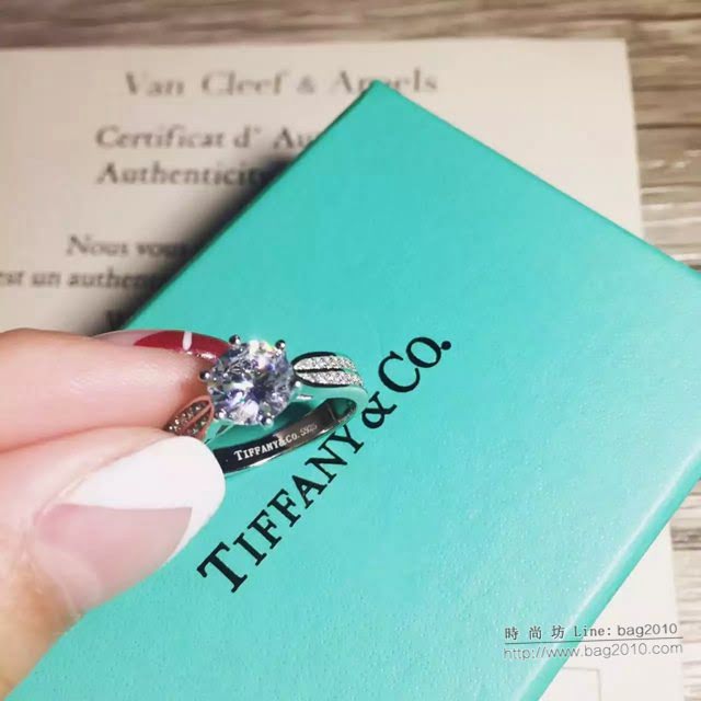 Tiffany純銀飾品 蒂芙尼女士專櫃爆款純銀星光皇后戒指  zgt1814